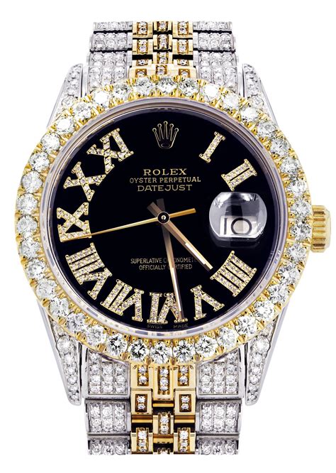 men rolex with diamonds|pre owned men's diamond Rolex.